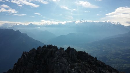 Panorama vers le Mont-Blanc