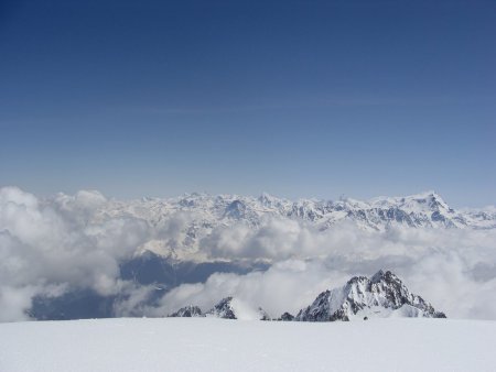 vue vers les Alpes Suisses.
