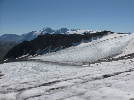 le glacier des Quirlies et la Meije