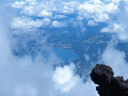 L’un des lacs au pied du Fuji