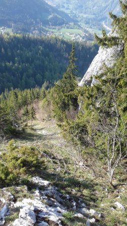 Vue sur le couloir depuis le haut