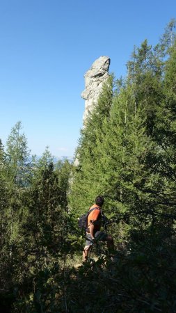 Nombreux gendarmes dans la montée