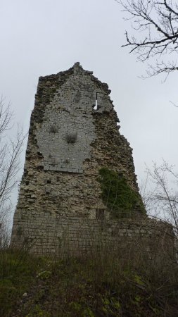 La tour ruinée du château de Dramelay