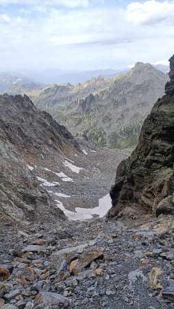 Couloir détritique mais plutot agréable