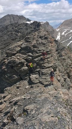 Pat, Moi et Lucas sur l’arête