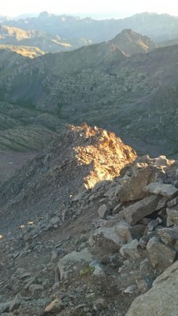 Dans le rétro, l’arête nord.