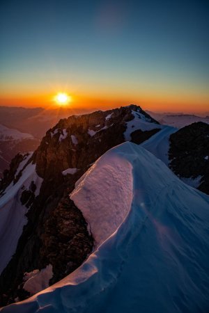 Coucher de soleil depuis le sommet