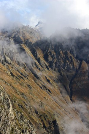 La Croix de Belledonne et la combe de la Petite Vaudaine