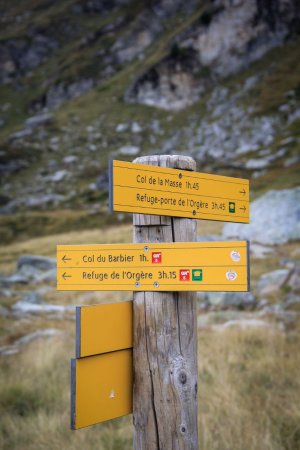 Un sentier bien balisé