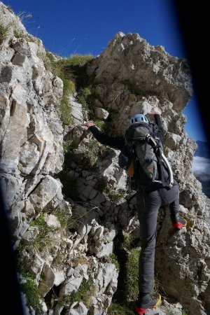 Sylvain dans le ressaut.