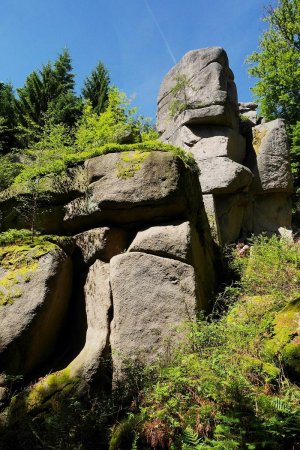 Stürmerfelsen, au bord du Mittellinienweg.