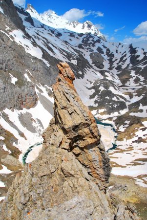 Une arête bien effilée ! Après le premier gendarme