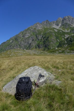 Pause casse croûte méritée vu la taille du sac !