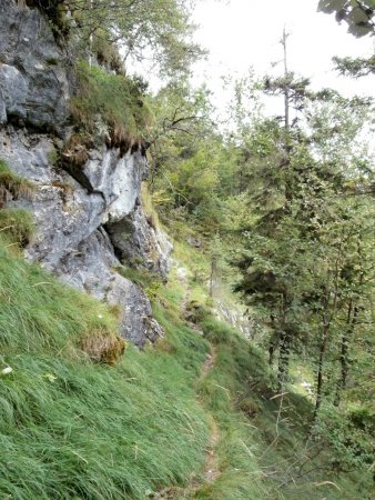 Les premières zones rocheuses.