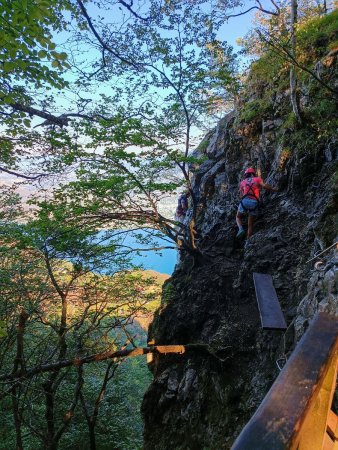 Début de la via-ferrata