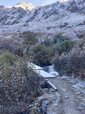 la passerelle sur le torrent des nants