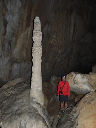 Première belle stalagmite.