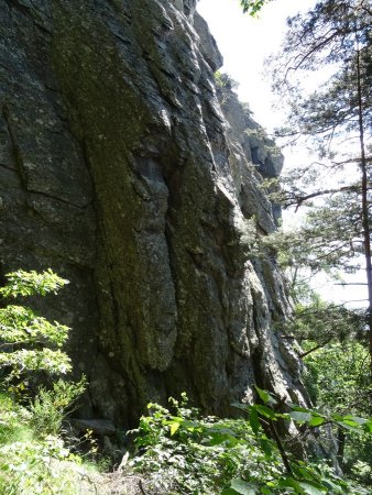 Au-dessus du sentier.