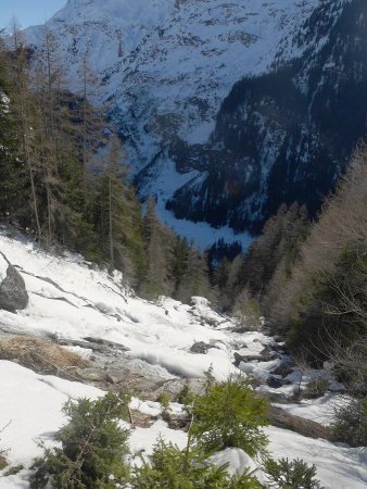 Ruisseau du Clou, vue plongeante.