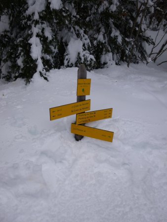 Panneau indicateur du Mont Nivolet.