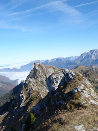 Crêtes en direction de Banc Plat