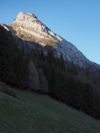 Le mont Lachat vu des Fours.