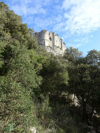 Premier aperçu des ruines du château