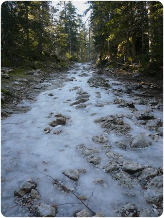 Prudence chemin gelé.