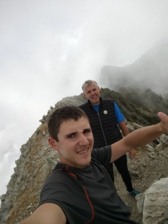 Sommet de la Cime de Frémamorte (toujours la brume...)