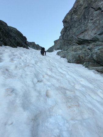 Dans le goulet du couloir Coolidge.