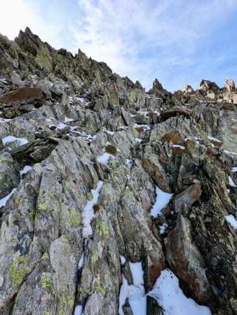 Ressaut sur l’arête Nord.