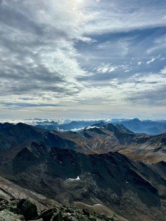 Panorama du sommet du Pelvat Ouest de Chabrière 