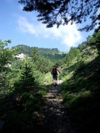 Droit vers le Col du Touret