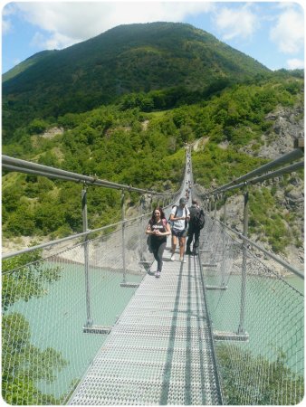 Passerelle sur le Drac. La sortie.