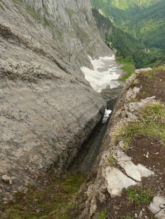 Les fameux couloirs rocheux de la face nord