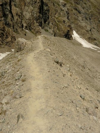 Descente de la moraine