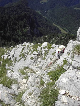 sur l’arête vers le sommet