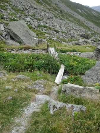 Passerelle sur la Louïe Blanche