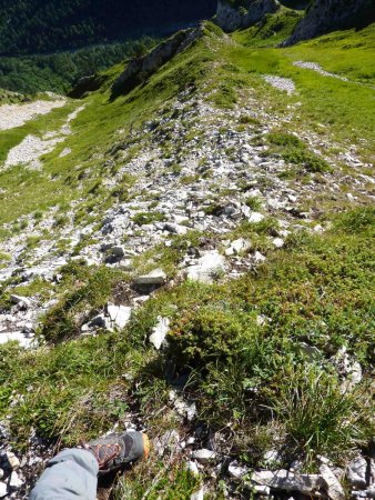 Dernier raidillon de l’arête finale