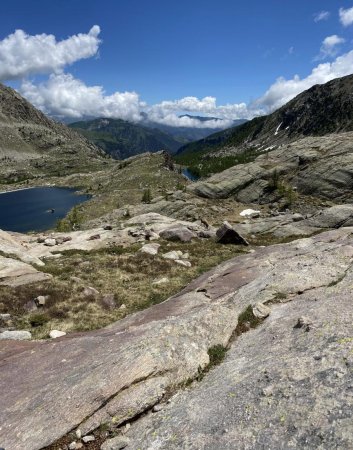 Regard vers la Roya un peu au-dessus du lac de Fourca