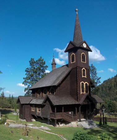 Chapelle en bois à Javorina