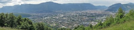 L’agglomération grenobloise vue des Civières