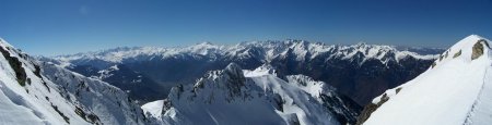 Panorama depuis le sommet.