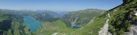 Lac de Roselend, lac de la Gittaz