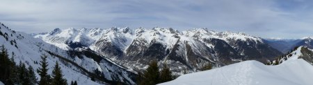 Panorama sur l’envers de Belledonne.