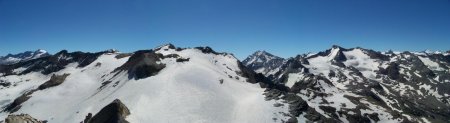 Panorama sur la Galise et le glacier Lavassay