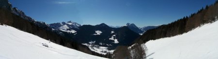 Panorama depuis le col du Sollier.