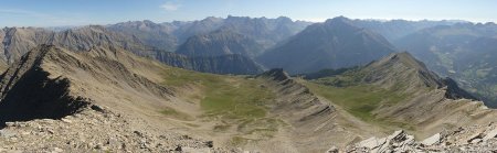 Sur la T. des Crouès : les Plastres - Petit Clausis - Pointe Fine.