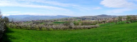 Panoramique en direction du Pilat.