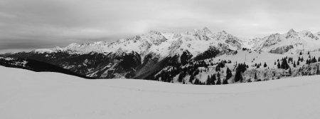 Belledonne en noir et blanc.